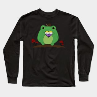 Pronoun Frog They He Nonbinary Long Sleeve T-Shirt